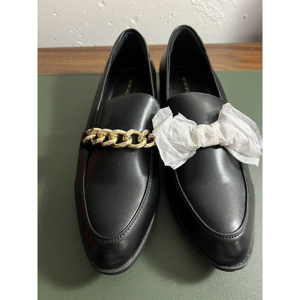 Centro Point Women's Penny Loafers Low Block Heel Slip-On Work Shoes Size 8